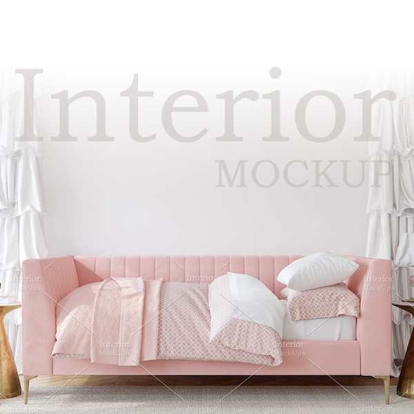 Teen girl room, Interior mockup, Frame mockup, Nursery mockup