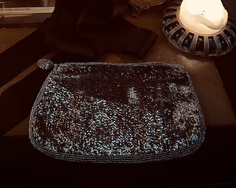 Vintage 1980s Beaded Evening Bag