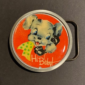 Puppy Belt Buckle by Retro A Go - Go