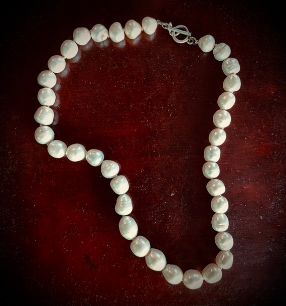 Vintage Single Strand Freshwater Pearl Necklace Gem