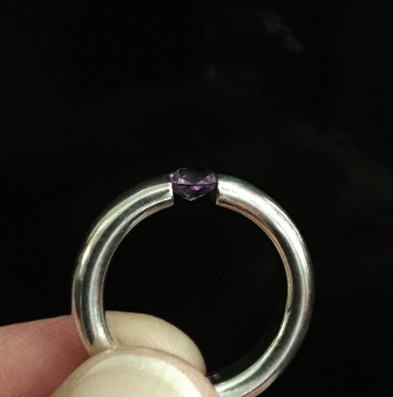 Amethyst Stacking Ring - image 2