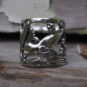 Hummingbird Ring Sterling