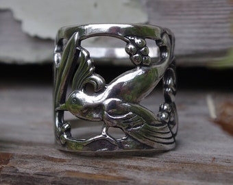 Hummingbird Ring Sterling