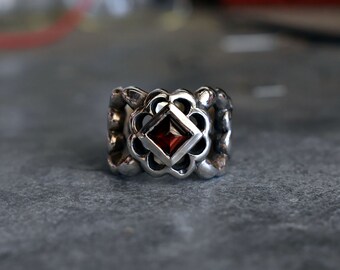 Sterling Garnet Ring