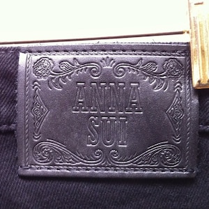 Vintage Anna Sui Schwarze Jeans
