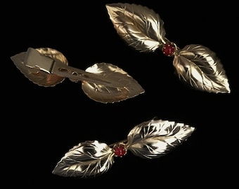 Gold Leaves Hair Clip