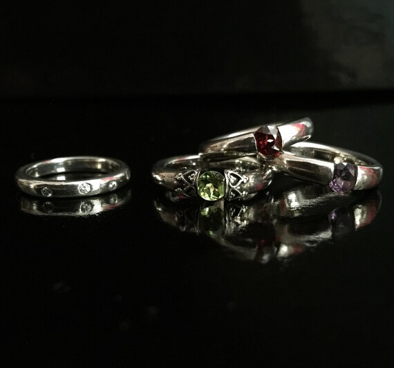 Garnet Stacking Ring - image 3