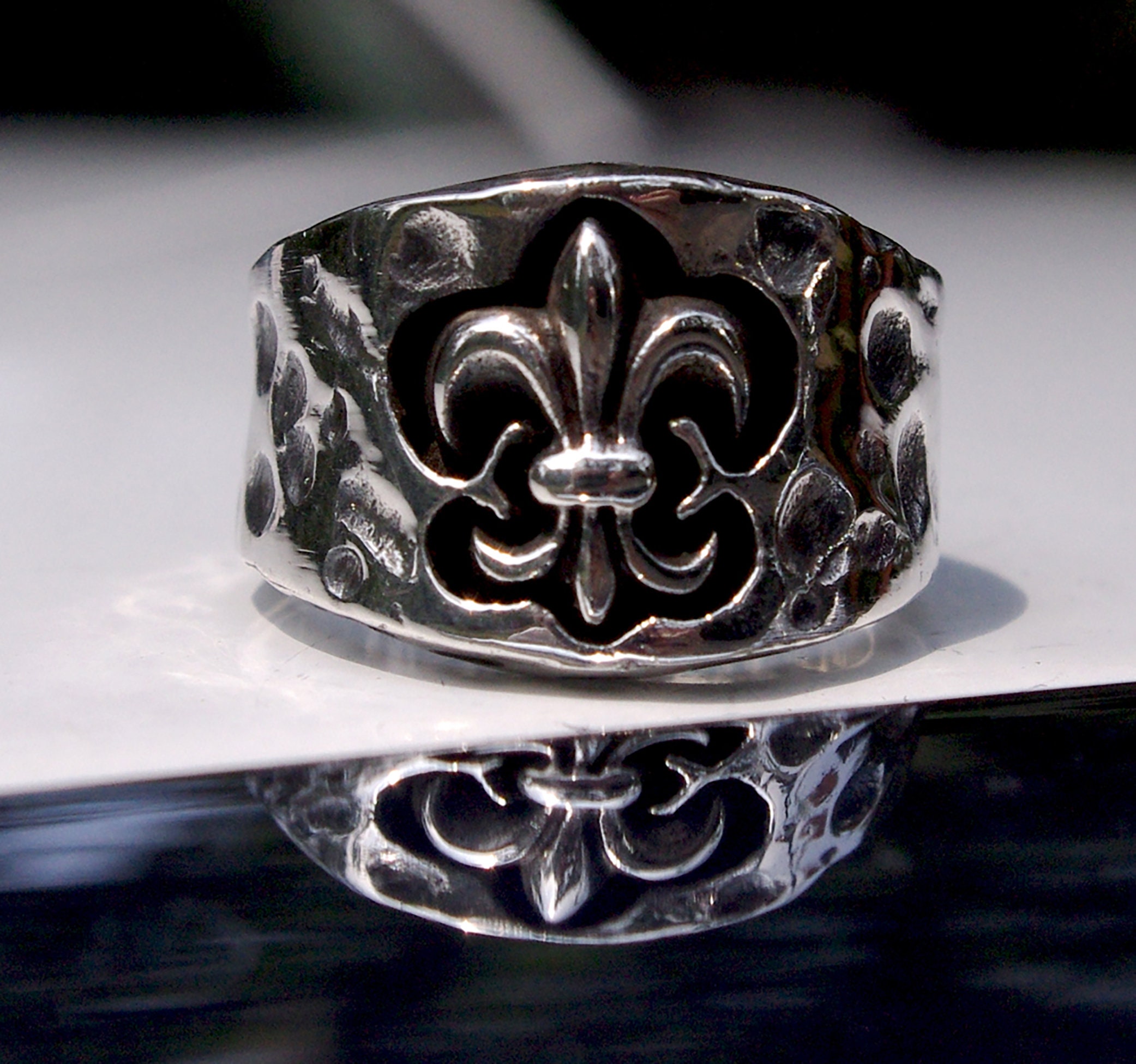 Sterling Fleur Di Lis Ring