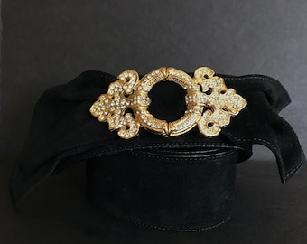 Monise Jeweled Suede Belt
