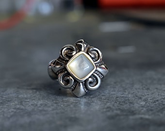 Sterling Moonstone Ring