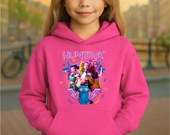 LILIHOT Anime Hoodie Mädchen - Kpop Demon Hunters Sweatshirt Oversize