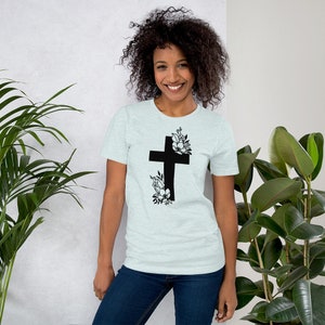 フローラルクロスTシャツ