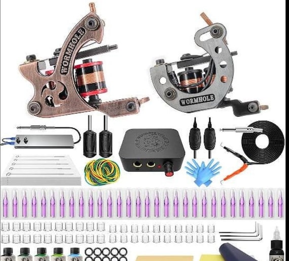 Wormhole Tattoo Machine Kit Complete Tattoo Kit for Beginners with