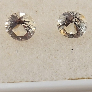Round Faceted Montana Sapphire - .80 Ct each Sapphire - 5mm - A301 - A302