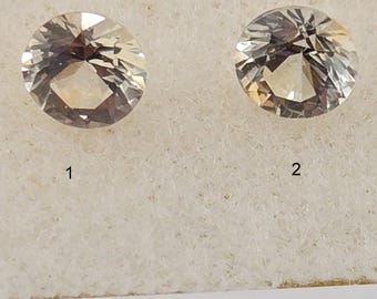 Round Faceted Montana Sapphire - .80 Ct each Sapphire - 5mm - A301 - A302