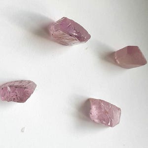Pink Kunzite Rough, Lot of 4 stones, 54 TCW - #C16 image 2