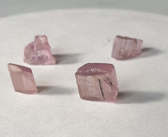Pink Kunzite Rough, Lot of 4 stones, 54 TCW - #C16