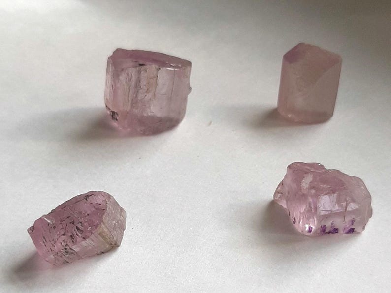Pink Kunzite Rough, Lot of 4 stones, 54 TCW - #C16 image 4