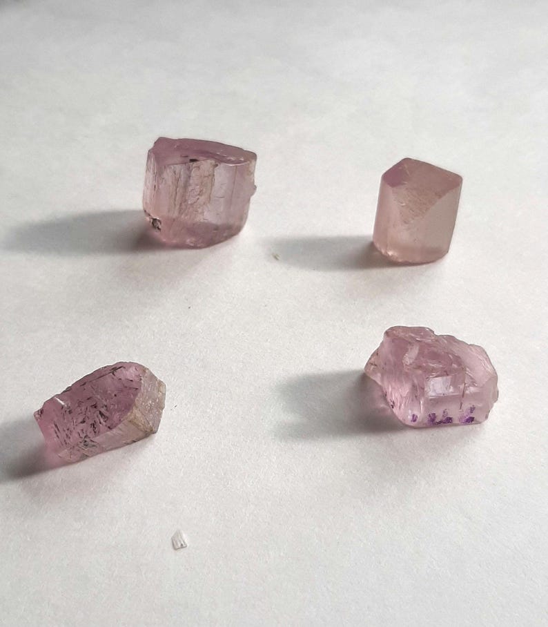 Pink Kunzite Rough, Lot of 4 stones, 54 TCW - #C16 image 5