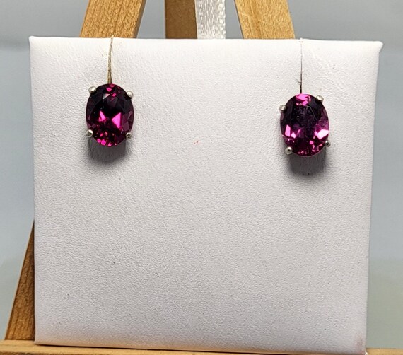 Garnet - red Garnet - Garnet Earrings - Garnet Da… - image 2