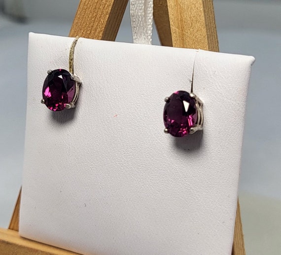 Garnet - red Garnet - Garnet Earrings - Garnet Da… - image 3