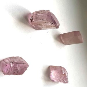 Pink Kunzite Rough, Lot of 4 stones, 54 TCW - #C16 image 3