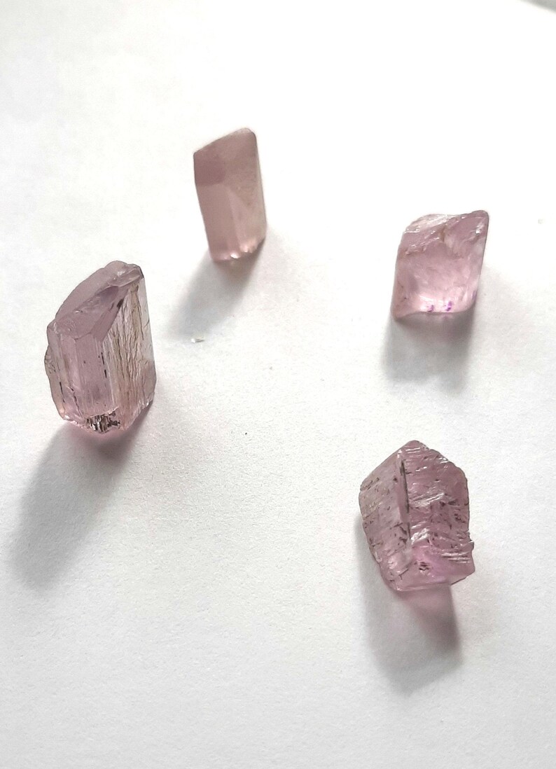 Pink Kunzite Rough, Lot of 4 stones, 54 TCW - #C16 image 7
