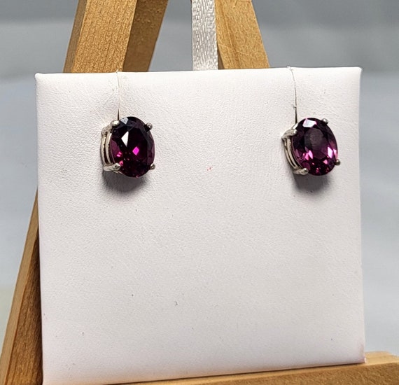 Garnet - red Garnet - Garnet Earrings - Garnet Da… - image 5