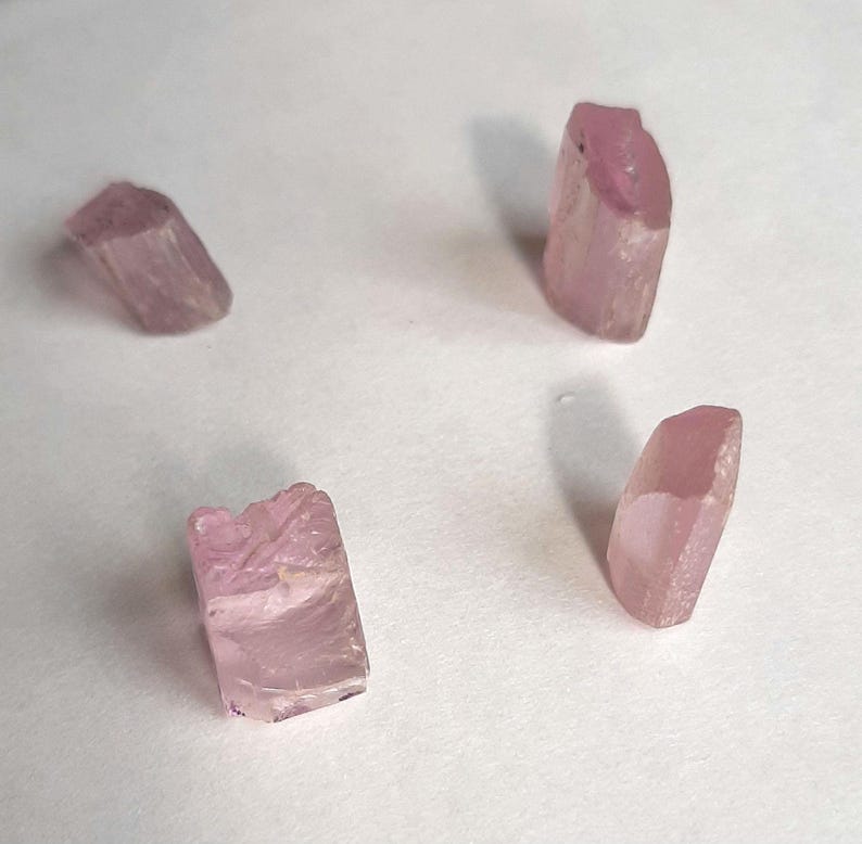Pink Kunzite Rough, Lot of 4 stones, 54 TCW - #C16 image 6