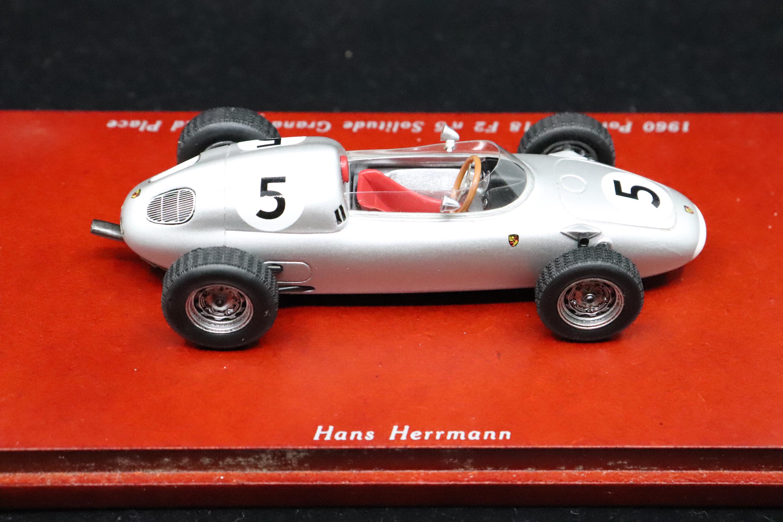 True Scale 1:43 Porsche 718 Formule 2 #5 H. Herrmann deuxième Solitude