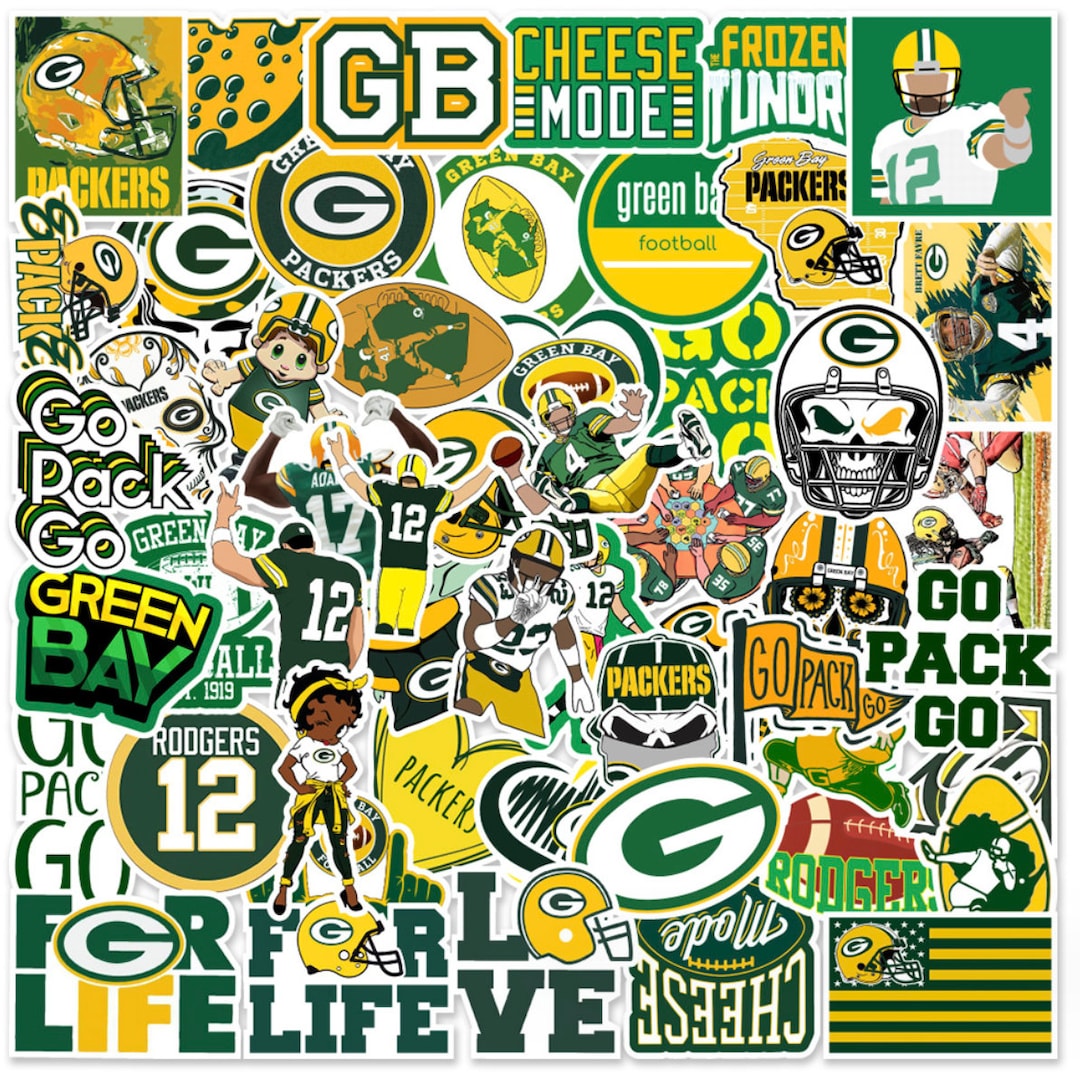 Football Packer Stickers Collection Vinyl Waterproof Stickers for Water