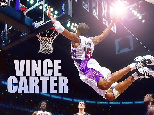 Vince Carter 15 Dunk Vince Carter Poster for Sale by Jaysonruner