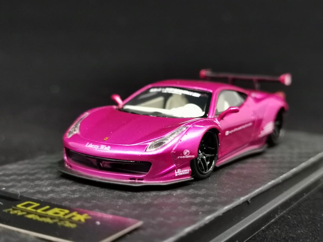 New Liberty Walk Model 1:64 LB Works Ferrari 458 Italia Matt Pink