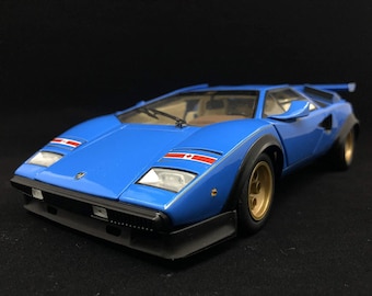 New Kyosho Model 1:18 Lamborghini Countach LP500S WW Light Blue