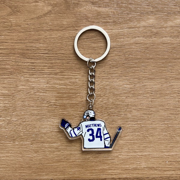 Toronto Maple Leafs - Auston Matthews - Acrylic Keychain