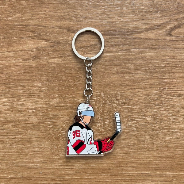 New Jersey Devils - Jack Hughes - Acrylic Keychain