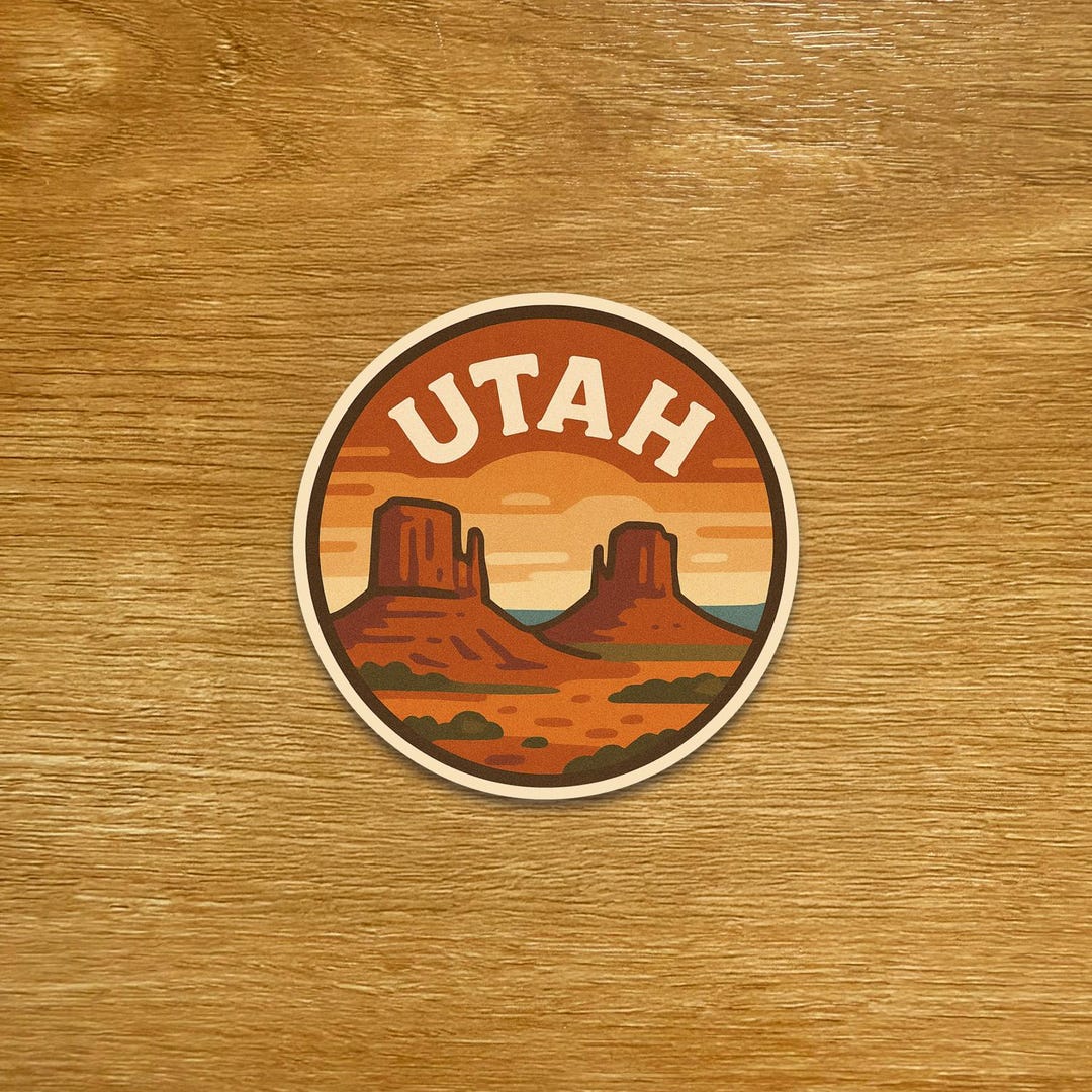 Uintah Sticker Utah Travel Sticker - Matte Vinyl Die Cut Sticker - Etsy