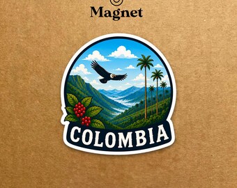 Colombia Travel Magnet - Decorative Fridge Magnet