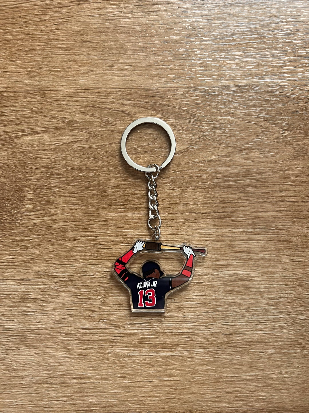 Atlanta Braves Ronald Acuna Jr. Acrylic Keychain Etsy