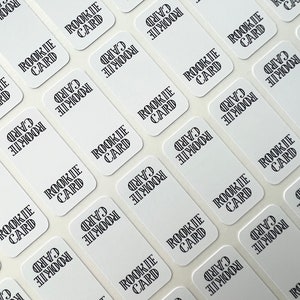 Autocollants pour cartes de sport - 35 points à chargement par le dessus ou autocollants à une touche - Rookie Card / Baseball, Hockey, Football, Basketball