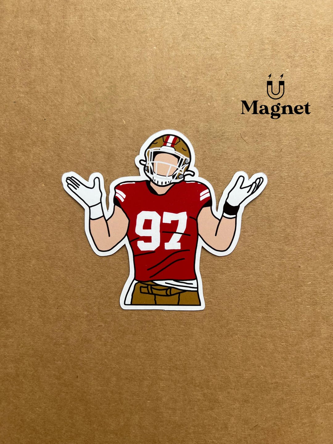 San Francisco Football | Nick Bosa | Fridge Magnet - Etsy