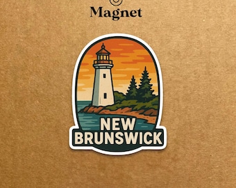 Imán de viaje de Nuevo Brunswick - Imán decorativo para nevera