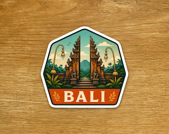 Bali Travel Sticker - Matte Vinyl Die Cut Sticker