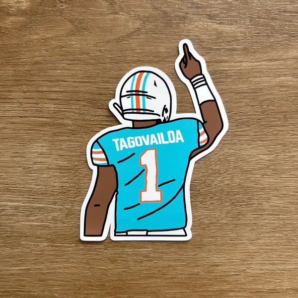 Miami Dolphins - Tua Tagovailoa - Die Cut Sticker