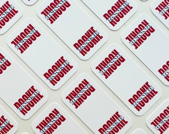 Sports cards stickers - 35pt toploaders or one touches stickers - Rookie / Baseball, Hockey, Football, Basketball