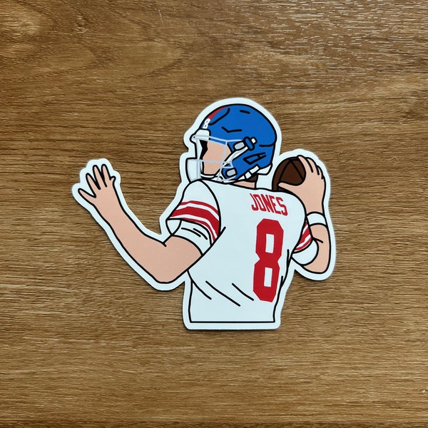 New York Giants - Daniel Jones - Die Cut Sticker