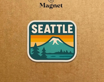 Imán de viaje de Seattle - Imán decorativo para nevera