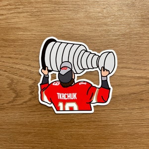 Florida Panthers - Matthew Tkachuk - Adesivo fustellato della Stanley Cup