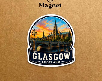 Scotland Glasgow Travel Magnet - Decorative Fridge Magnet