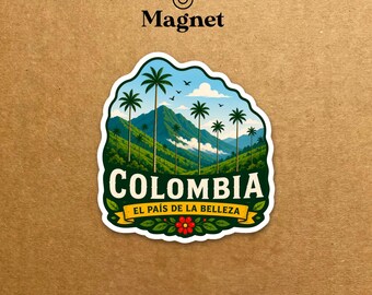 Colombia Travel Magnet - Decorative Fridge Magnet